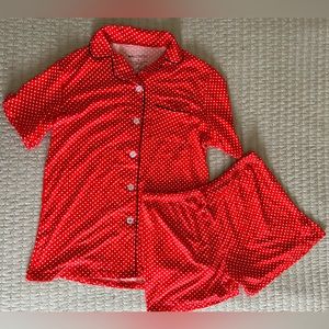 NWOT Red polka dot pajama set